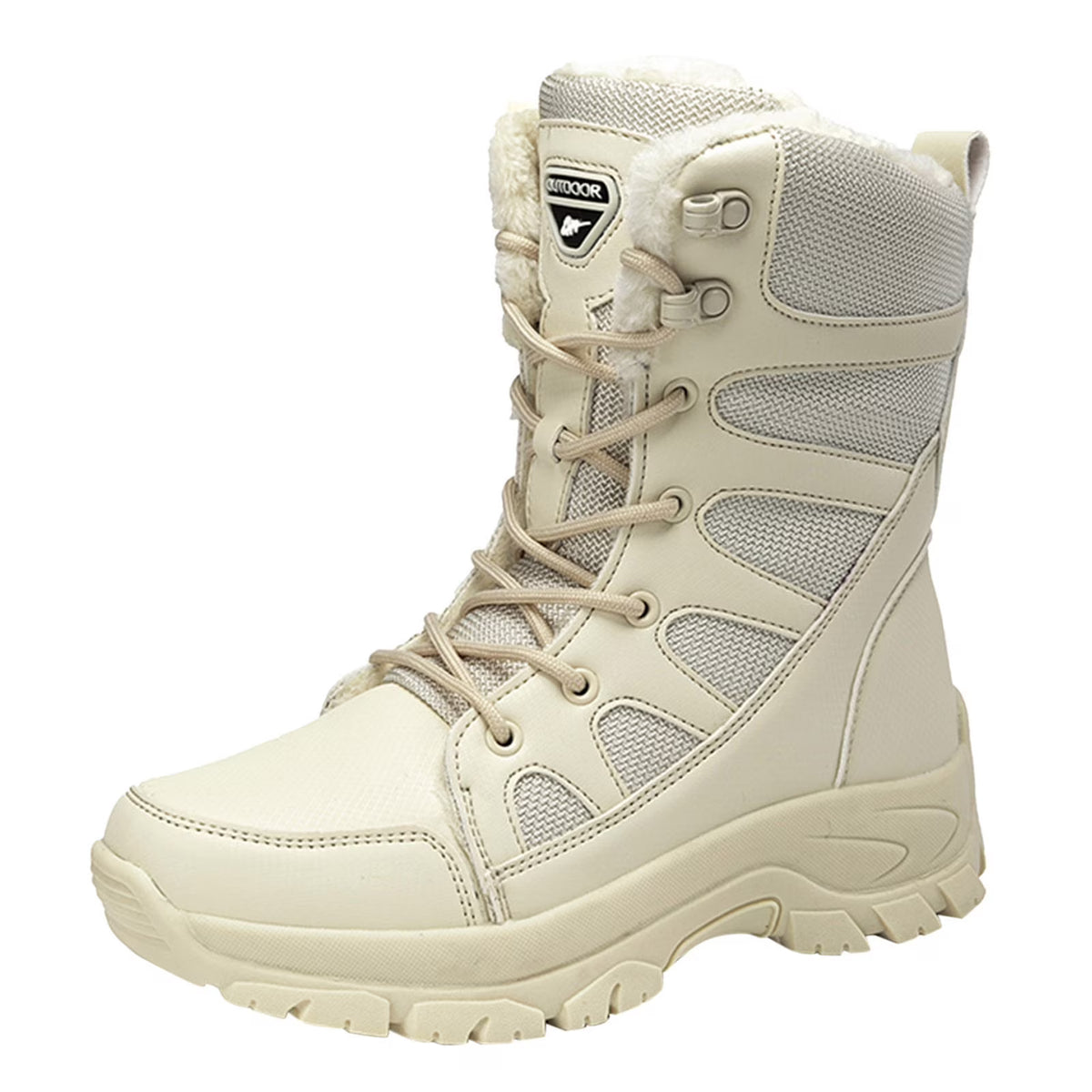 Water Proof Lace up Platform Snow Boots B5251