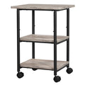 3-Tier Printer Stand with Wheels and Adjustable Table Top L248