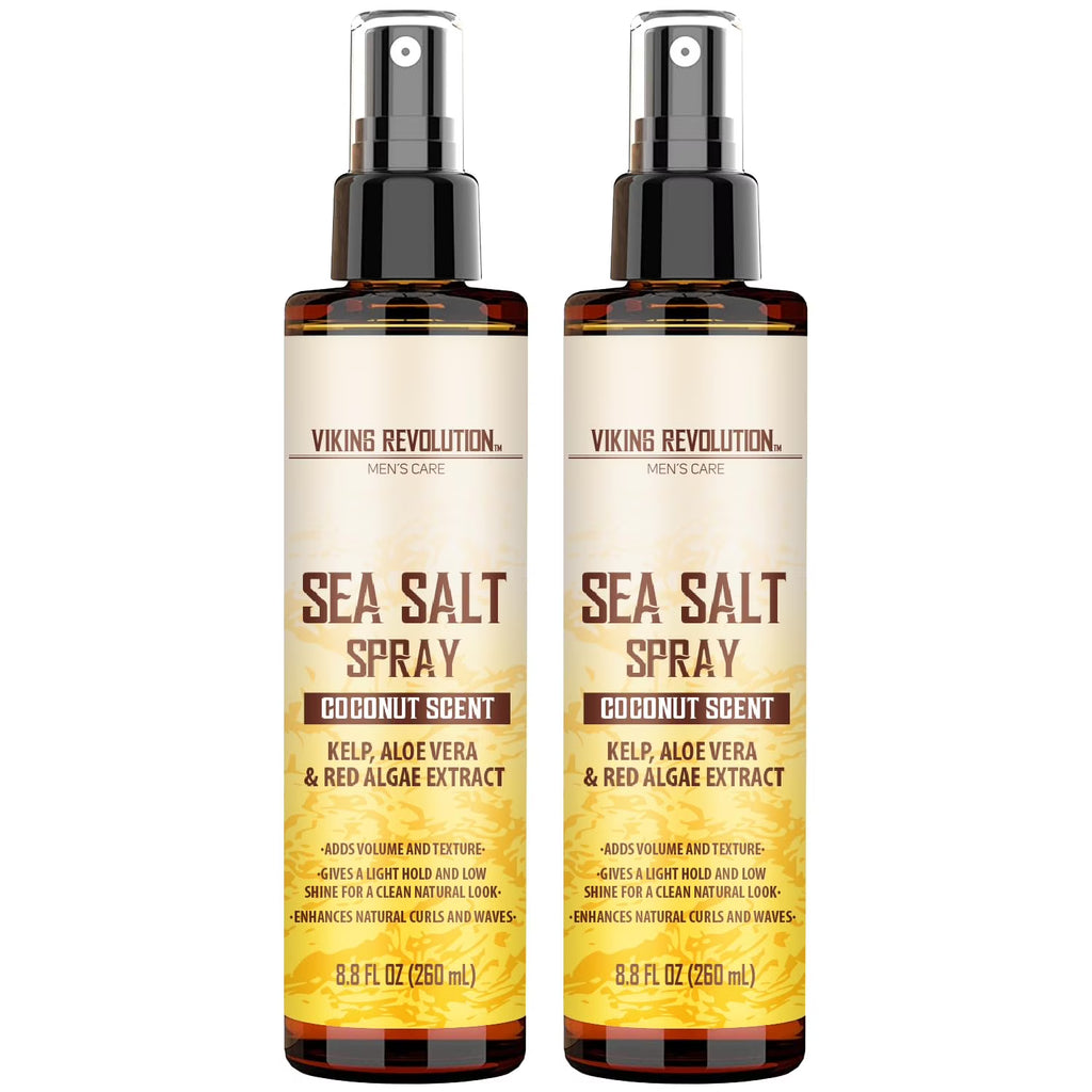 Sea Salt Spray for Hair, Coconut, 8 oz, 2 Packs X201