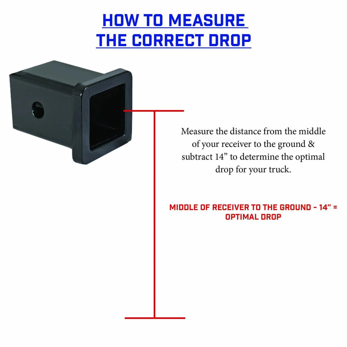 Adjustable 15" Drop Hitch with Dual-Ball and Stabilizer Kit for 2" Receiver Y517