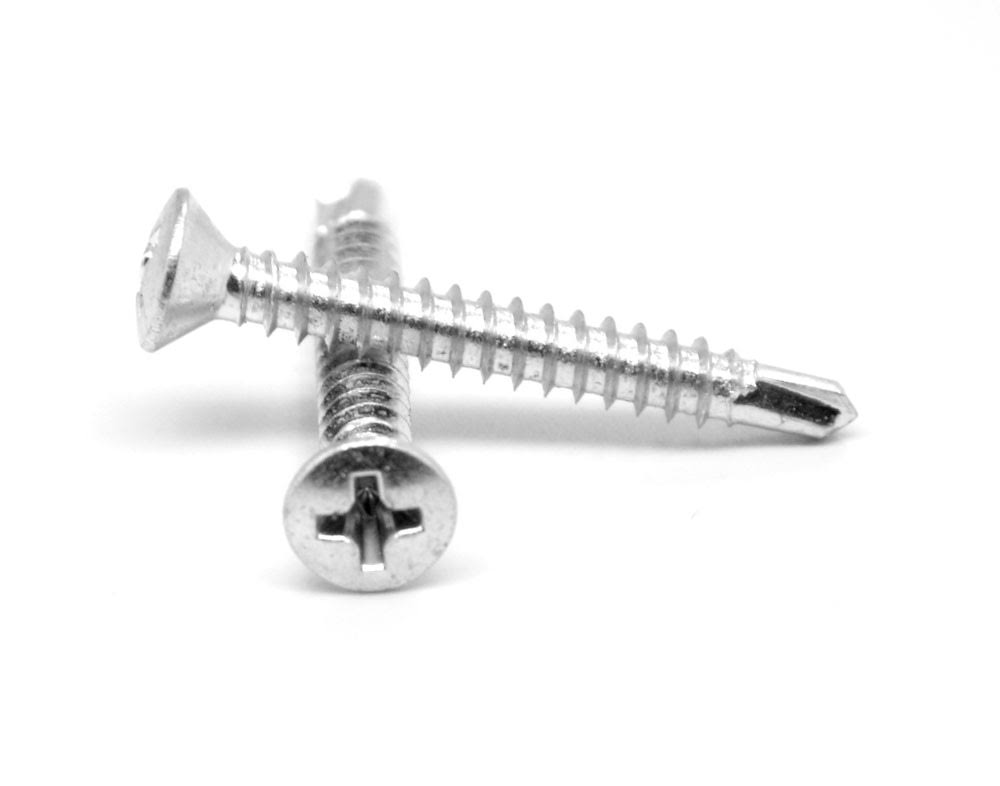 Self Drilling Screw Phillips Oval Head Low Carbon Steel Zinc Plated D42159