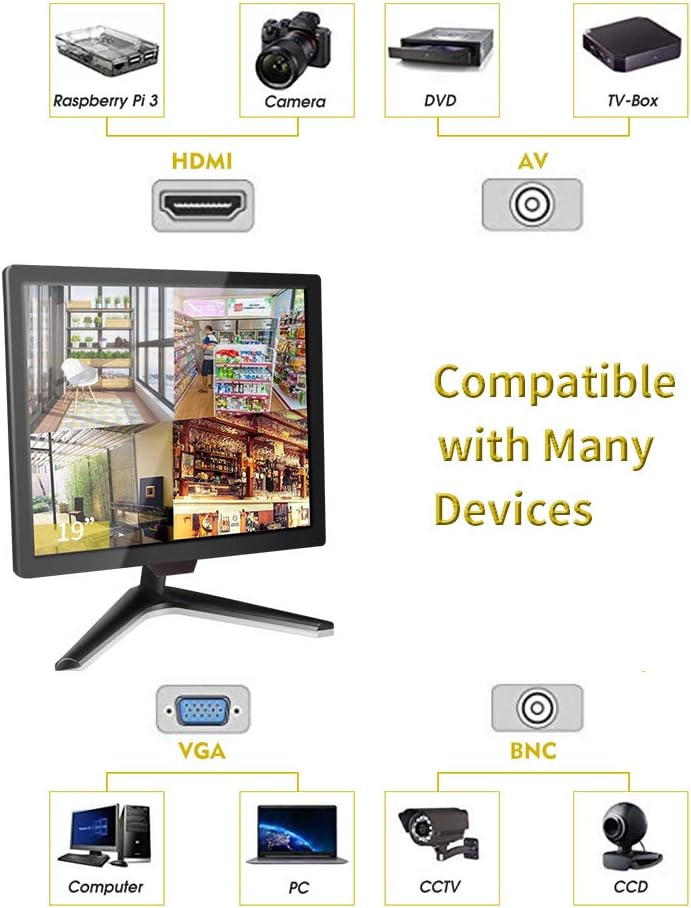 19 inch Security Surveillance Monitor with Built-in Speaker S151371