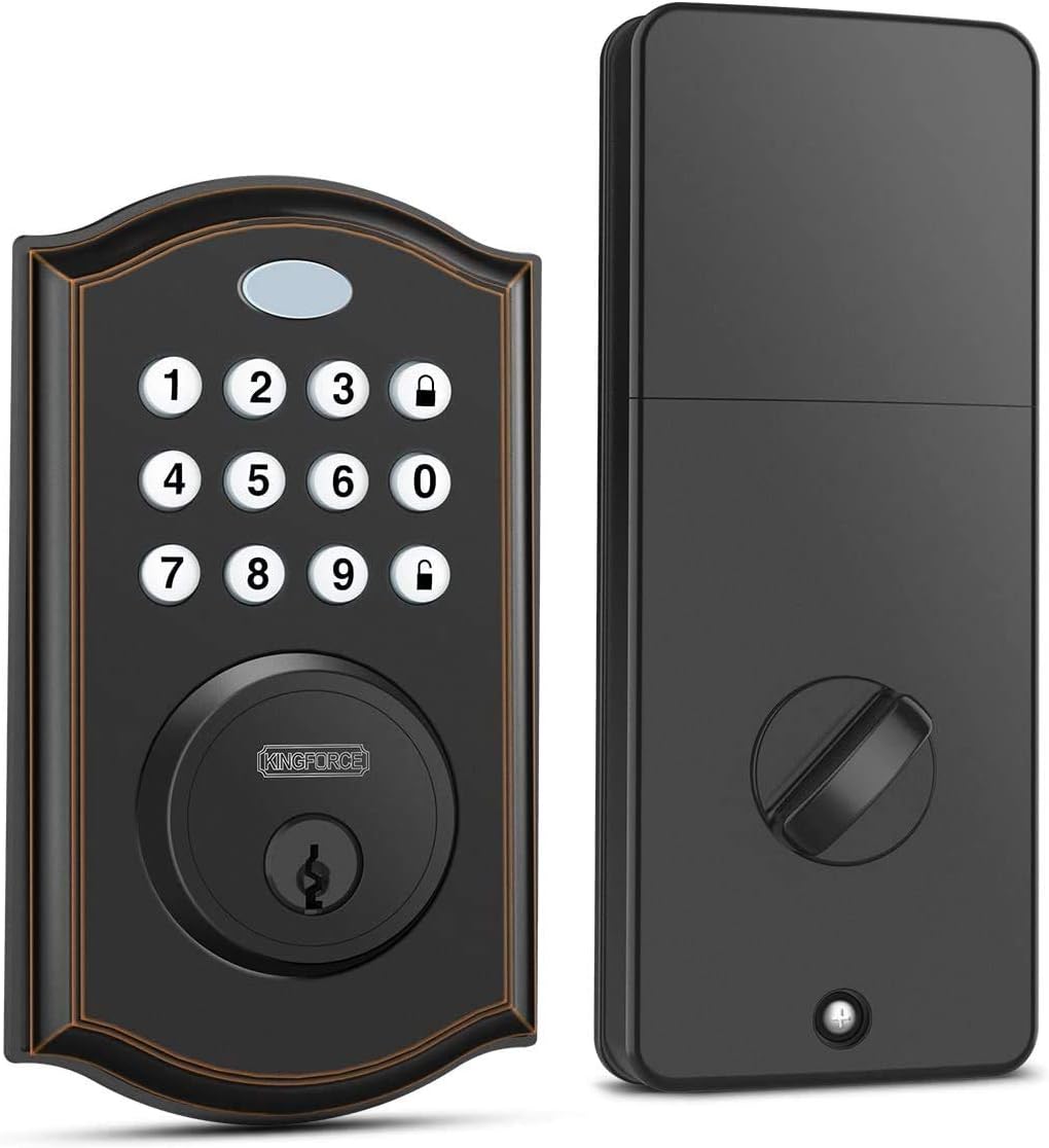 Keypad Deadbolt Lock, Keyless Entry Door Lock, Electronic Deadbolt, Pack of 2 K195