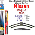 Beam Wiper Blades Set of 3 with Rear Wiper S9170