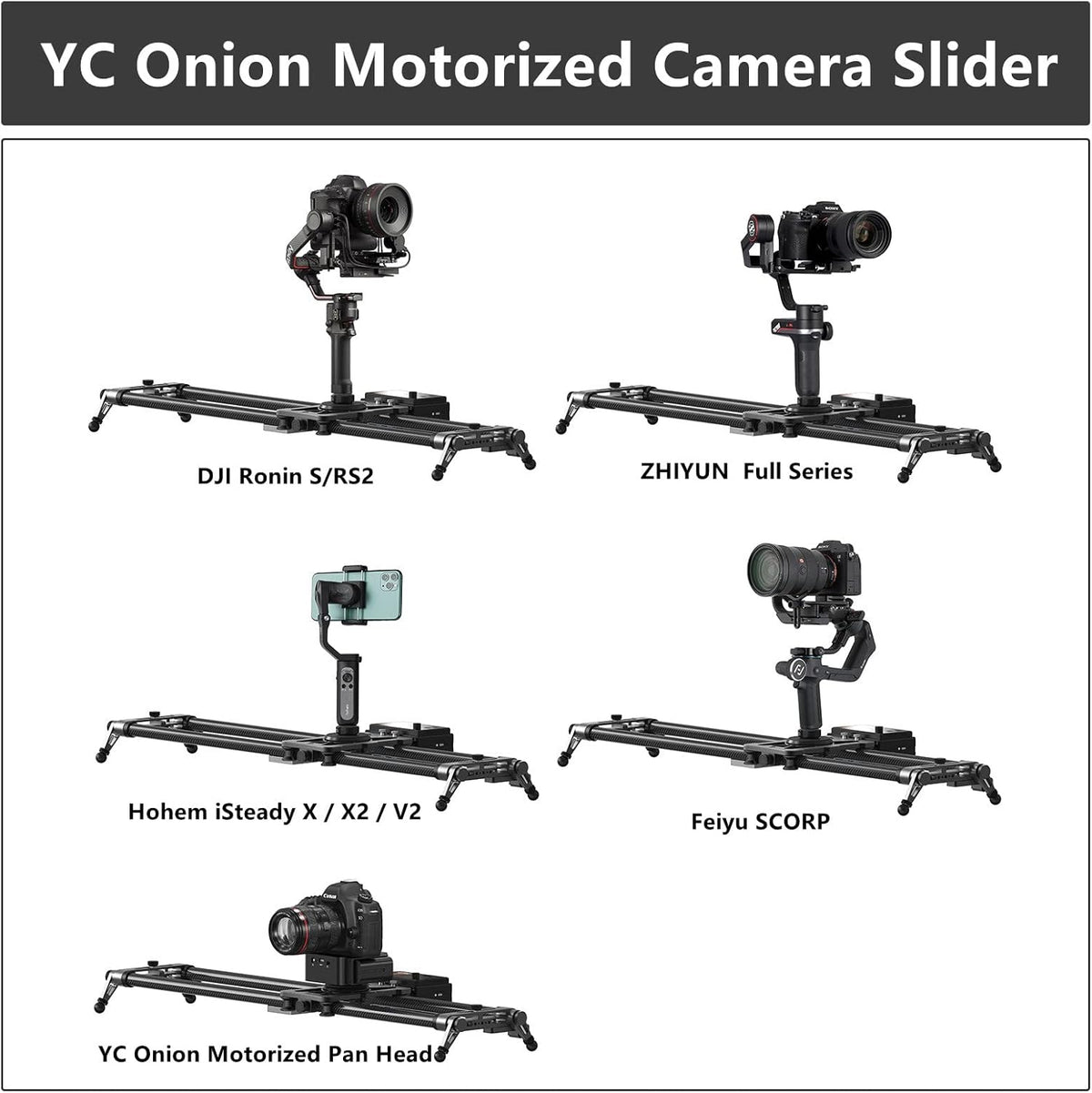 Motorized Camera Slider 60cm Carbon Fiber with APP Control N9567