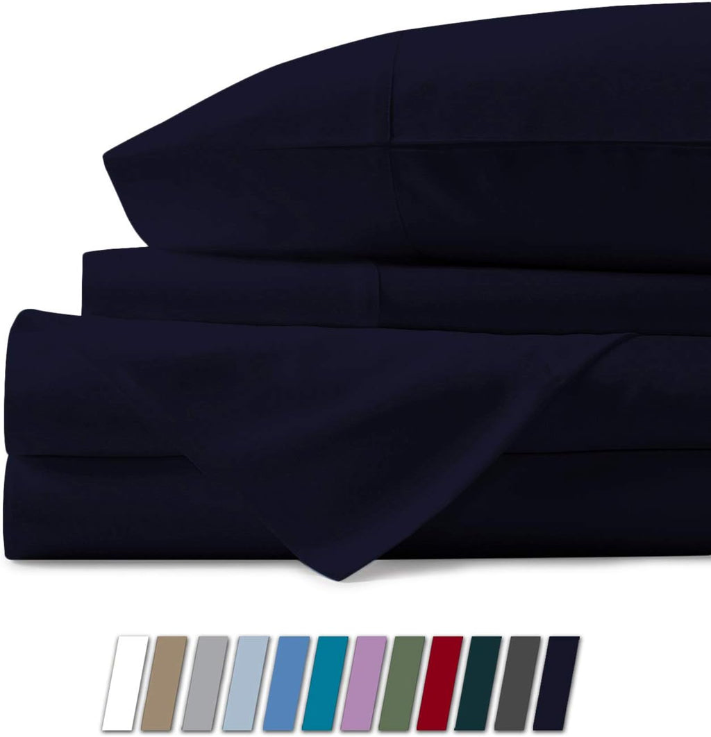 100% Egyptian Cotton California King Sheet Set, Stone Grey, Deep Pocket D845