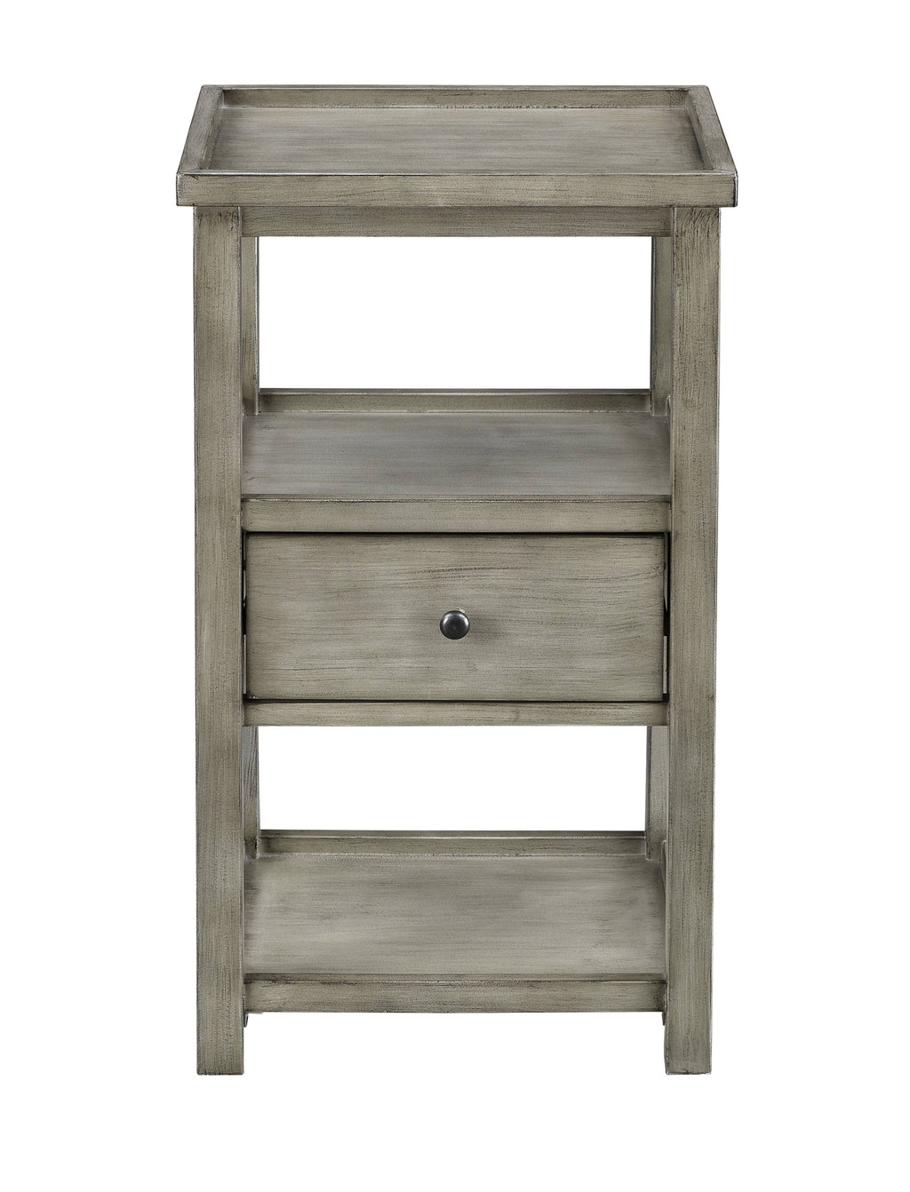 Grey One Drawer Chairside Table A310145