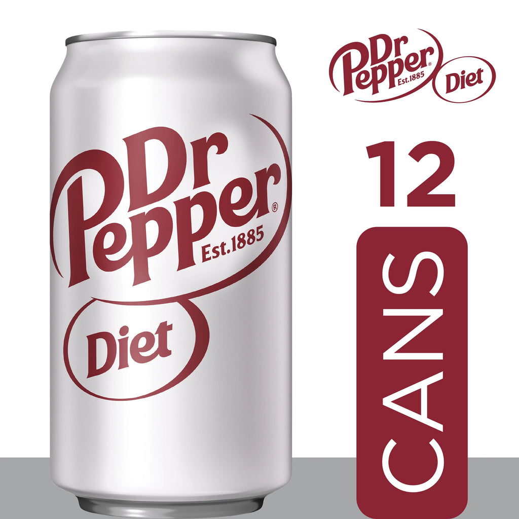 12 Pack Cans Diet Dr Pepper Soda Pop M2766