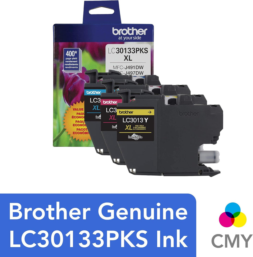 3-Pack High Yield Color Ink Cartridges, Cyan, Magenta and Yellow C60361