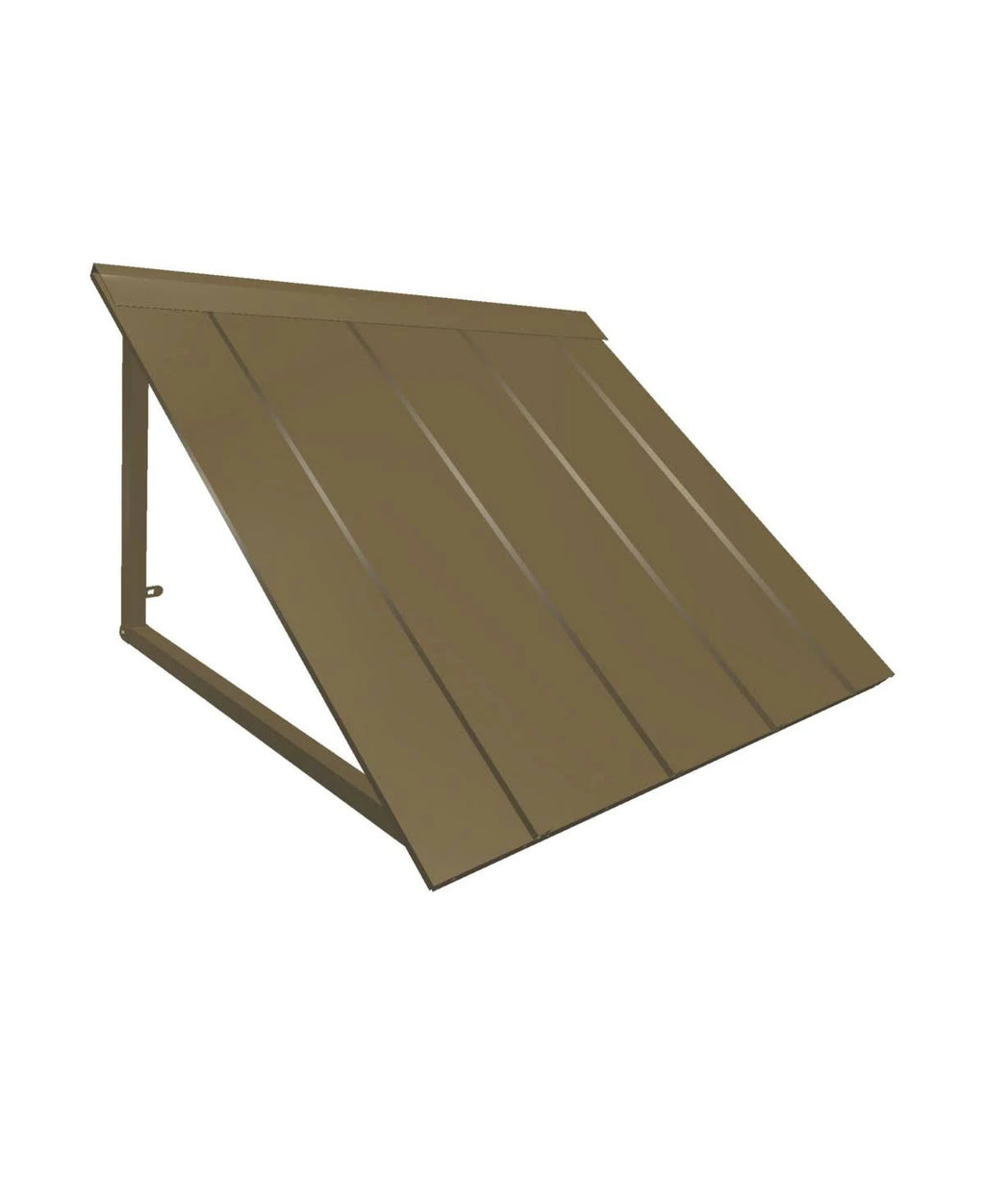 Bronze Metal Standing Seam Awning H16102