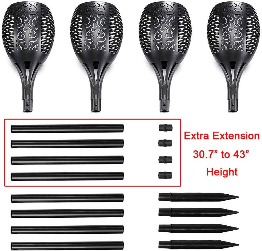 43 LED 6 Pack Solar Torch Lights J528