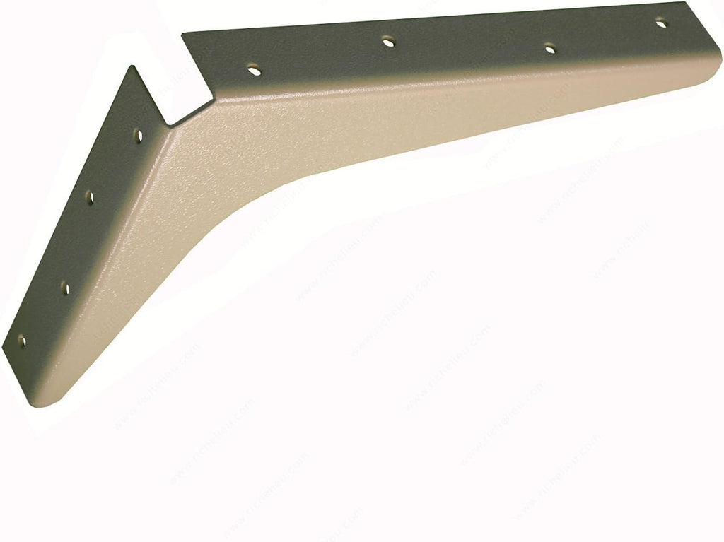 Heavy-Duty Reversible Brackets 1000lb. Load Capacity Black Pack of 2 G207829