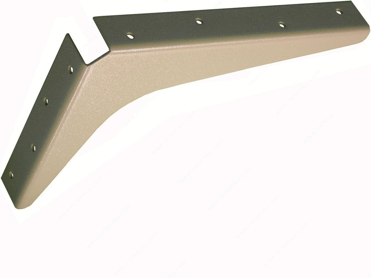 Heavy-Duty Reversible Brackets 1000lb. Load Capacity Black Pack of 2 G207829