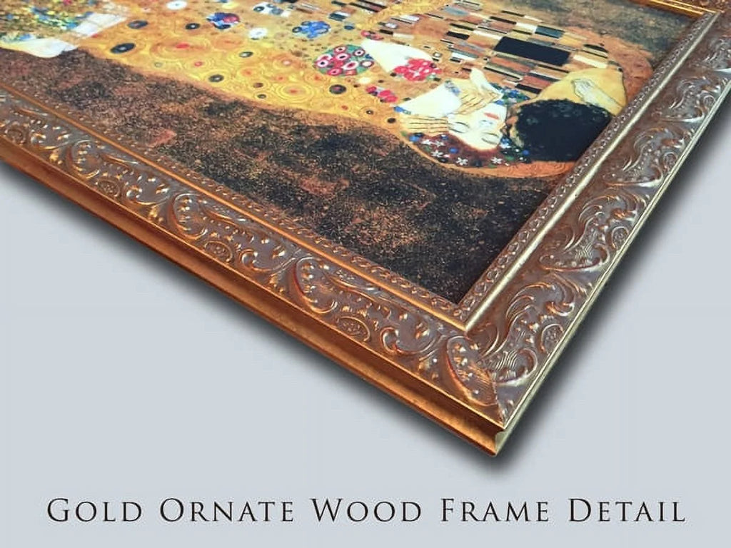 24x18 Gold Ornate Wood Framed Canvas Art U608