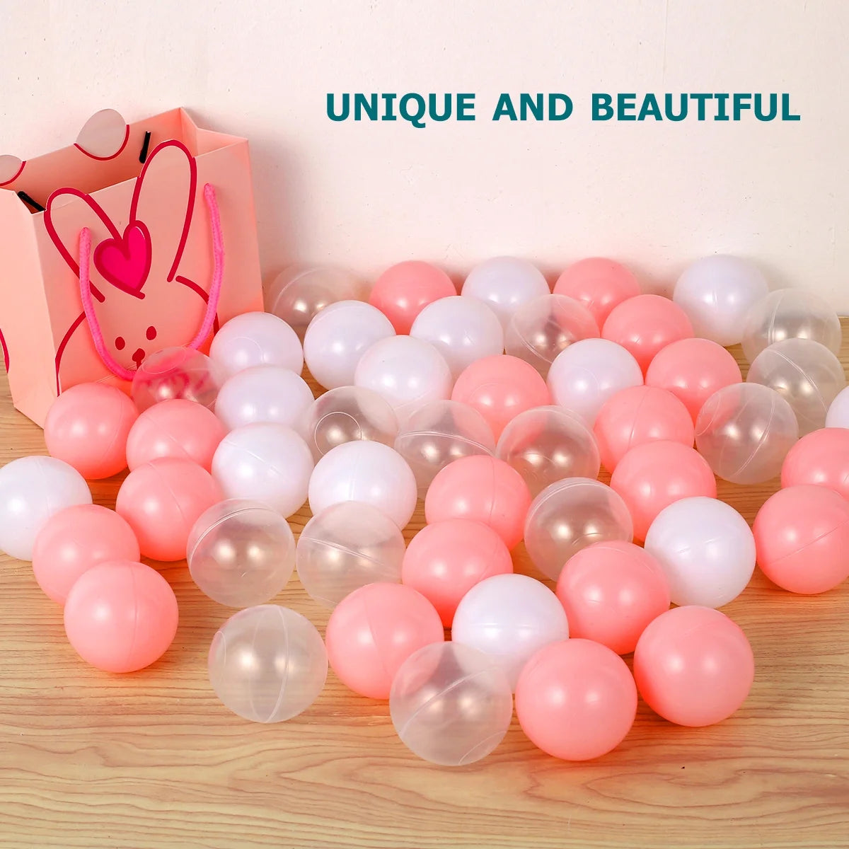 50Pcs 1.6inch Colorful Plastic Playground Ball I476682