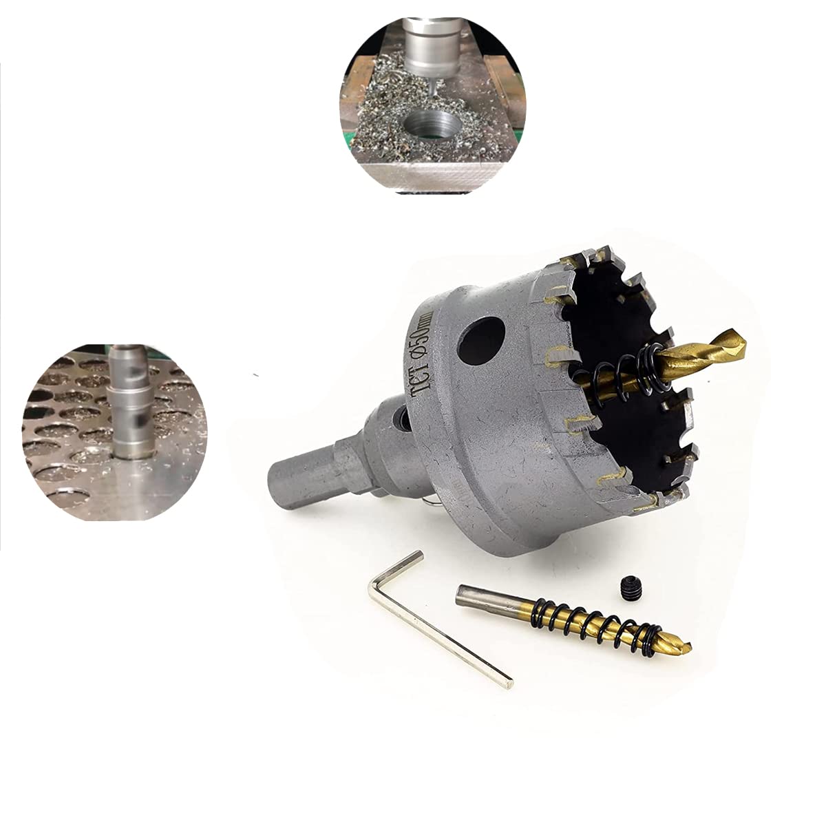 10Pcs Tungsten Carbide Tipped Hole Saw Set H141