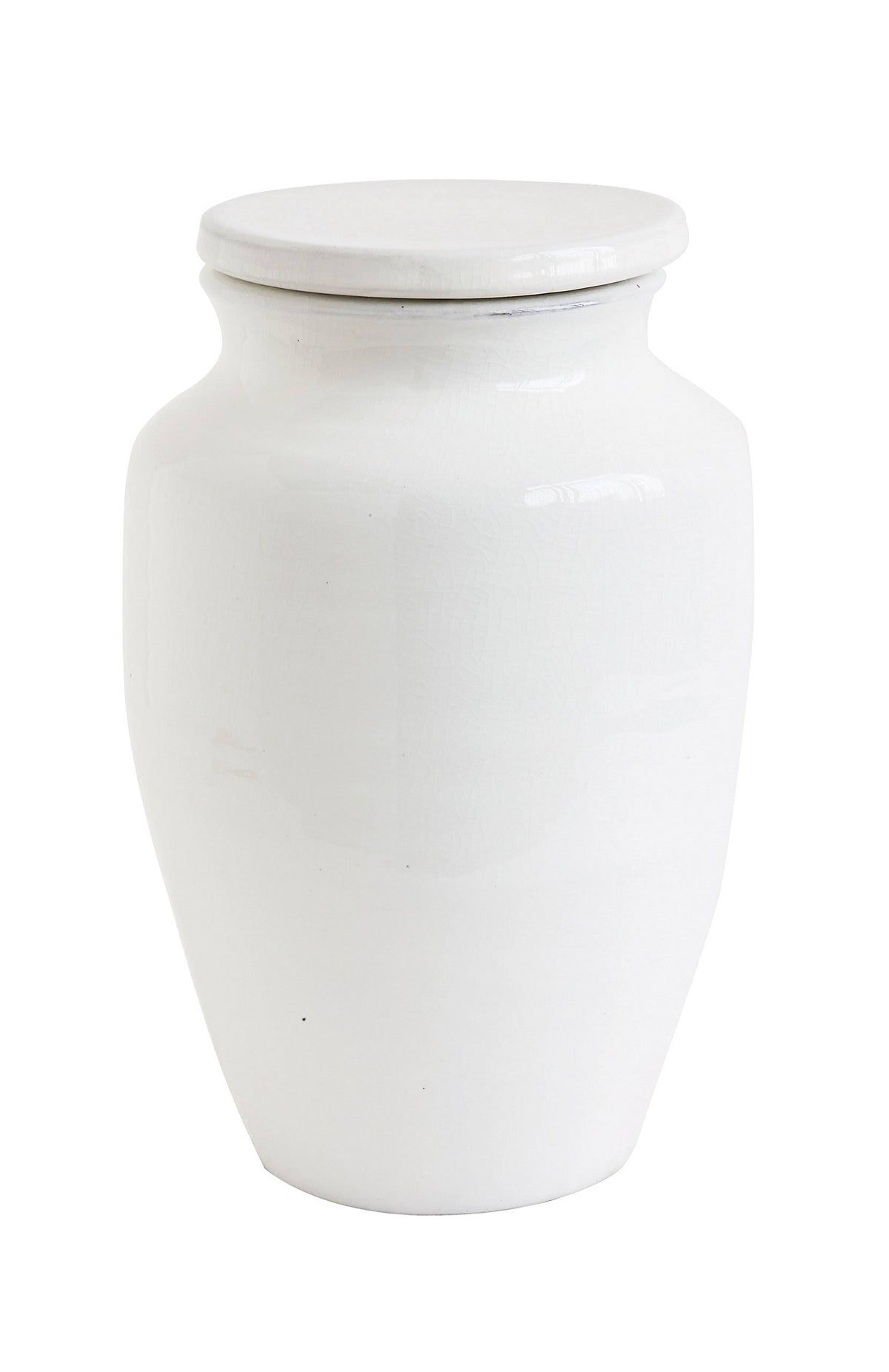 Medium White Terracotta Cachepot E435
