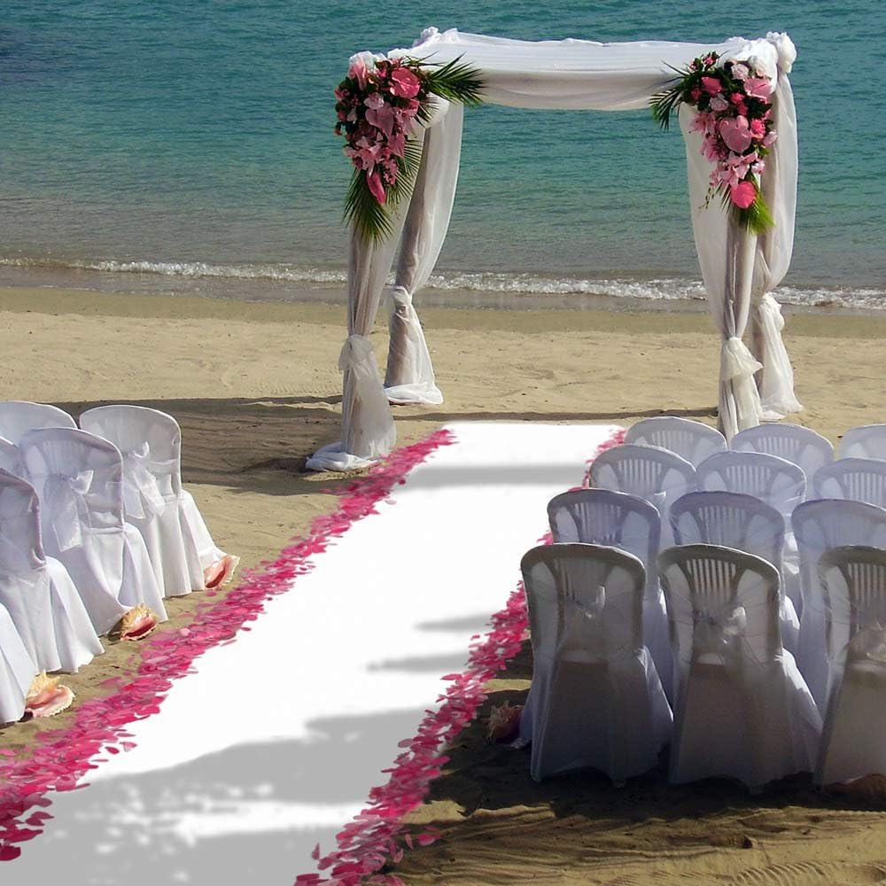 White Carpet Aisle Runner 3 Feet x 20 Feet W695
