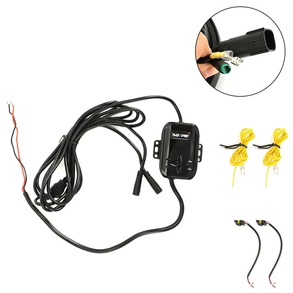 9 inch RGBW 3D LED Lens Halo Headlights with Turn Signal (2pcs/set) J143