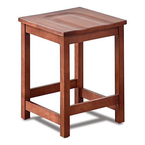 Solid Wood Counter Height Stool Dark Walnut Finish M735560