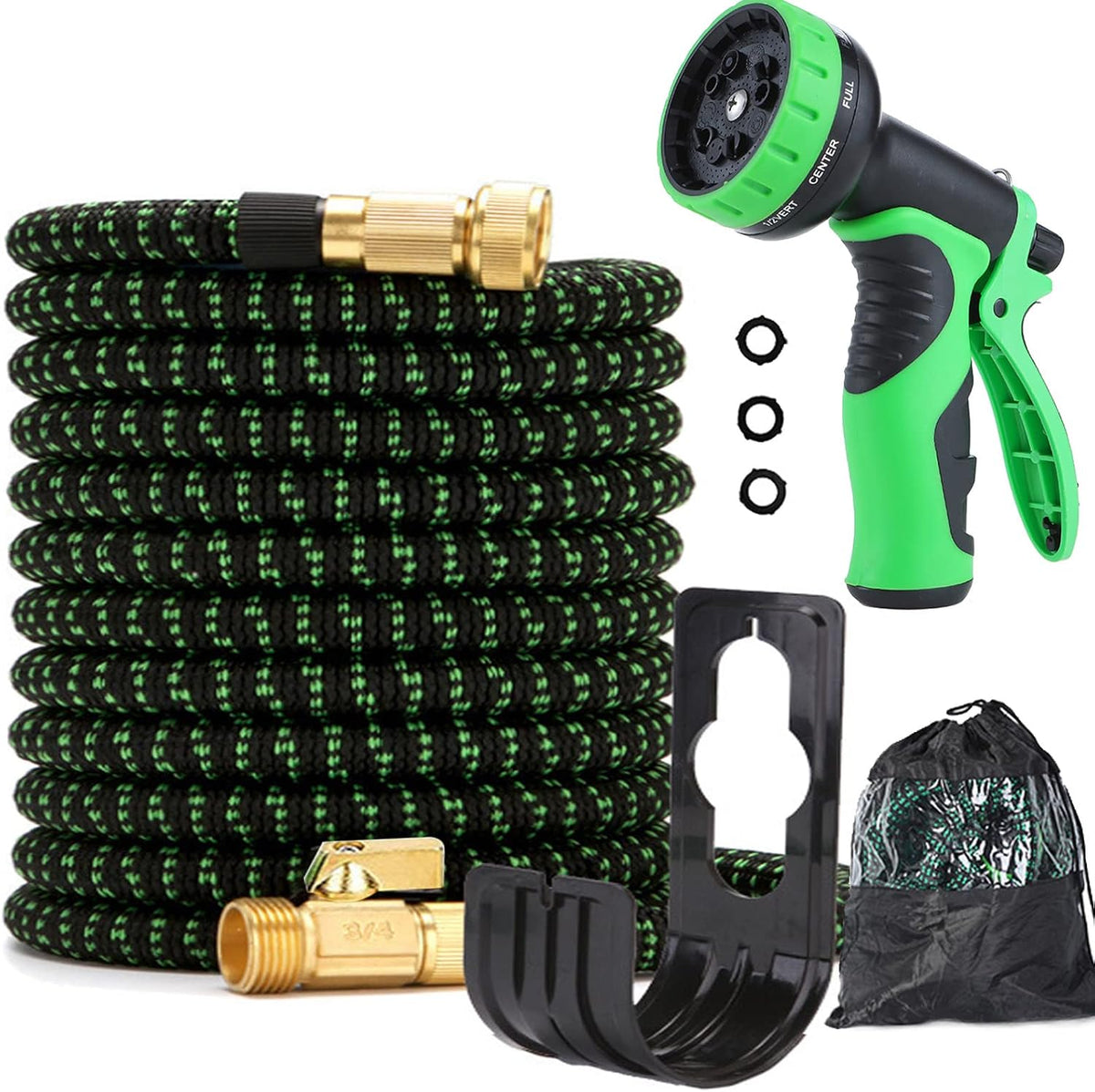 100FT Pack of 2 Expandable Garden Hose with Spray Nozzle Z620534