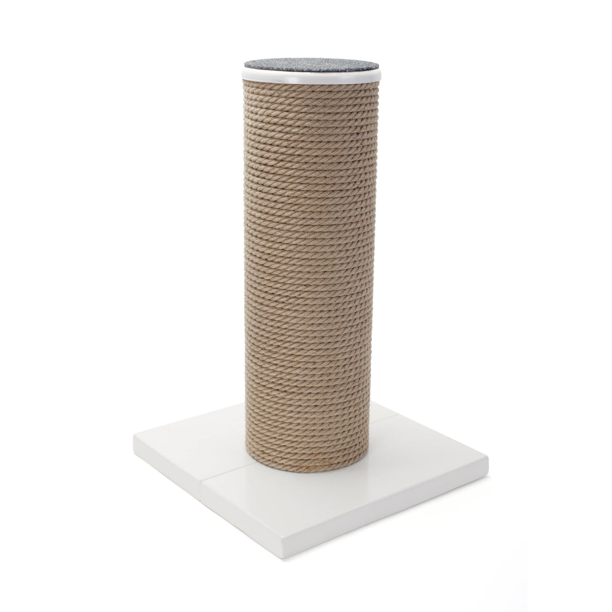 Oversized Jute Cat Scratcher and Perch, White M15580