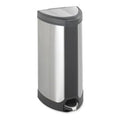Stainless Steel Step-On Receptacle 10 gal F7777