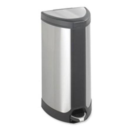 Stainless Steel Step-On Receptacle 10 gal F7777