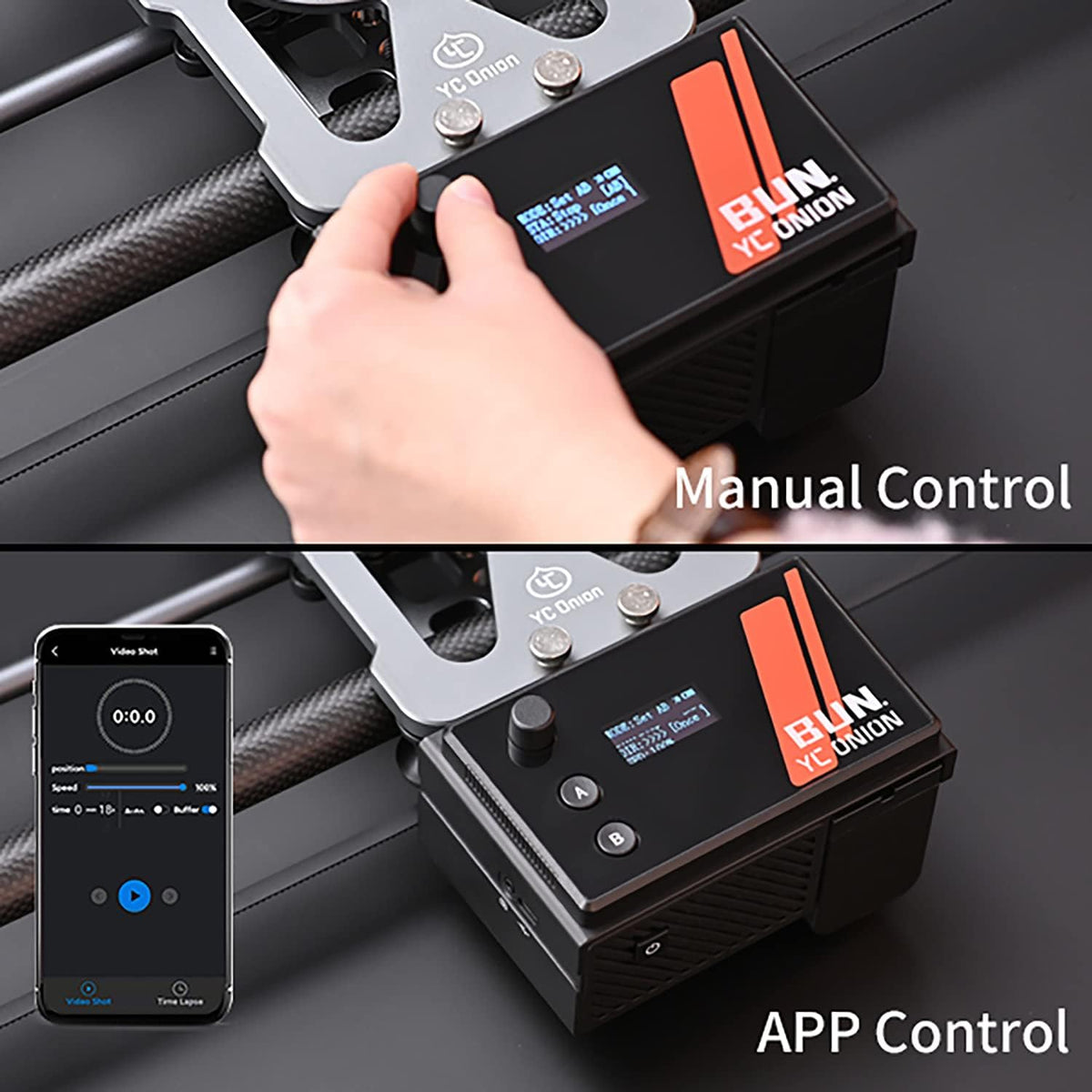 Motorized Camera Slider 60cm Carbon Fiber with APP Control N9567