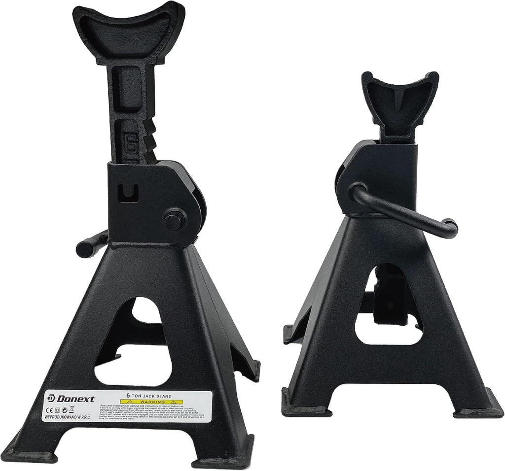 6 Ton Steel Jack Stands 1 Pair Black P5272