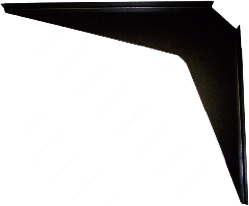 Heavy-Duty Reversible Brackets 1000lb. Load Capacity Black Pack of 2 G207829