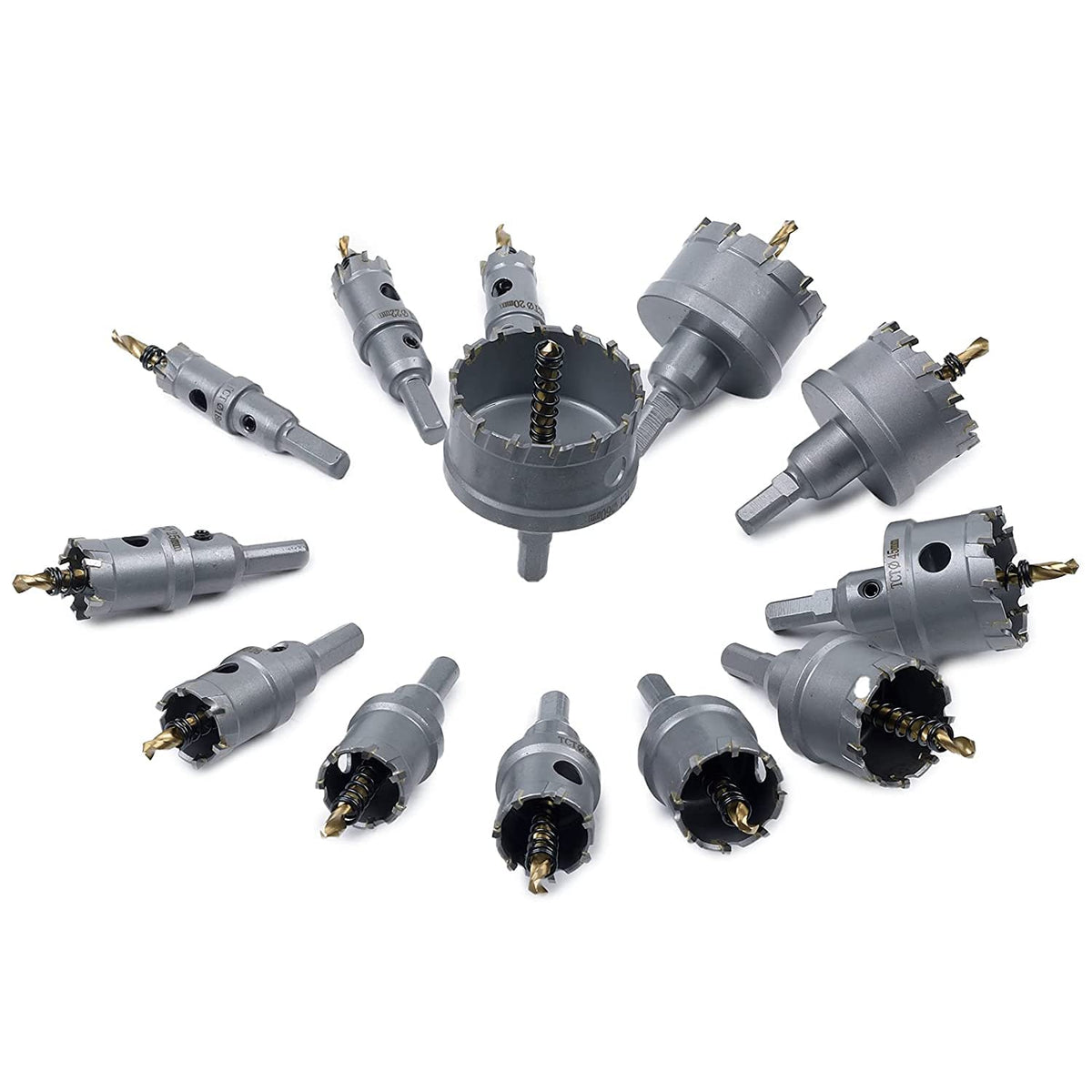 10Pcs Tungsten Carbide Tipped Hole Saw Set H141