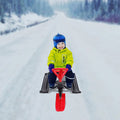 Snow Racer Sled Slider Board with Steering Wheel Double Brake C505835