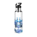 Stainless Steel Insulated Thermos Vacuum Flask Water Bottle with Straw Lid T7537