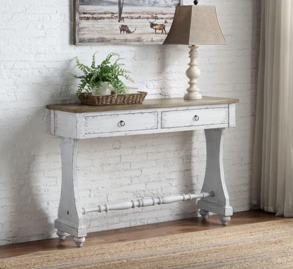Antique White Console Table W566708
