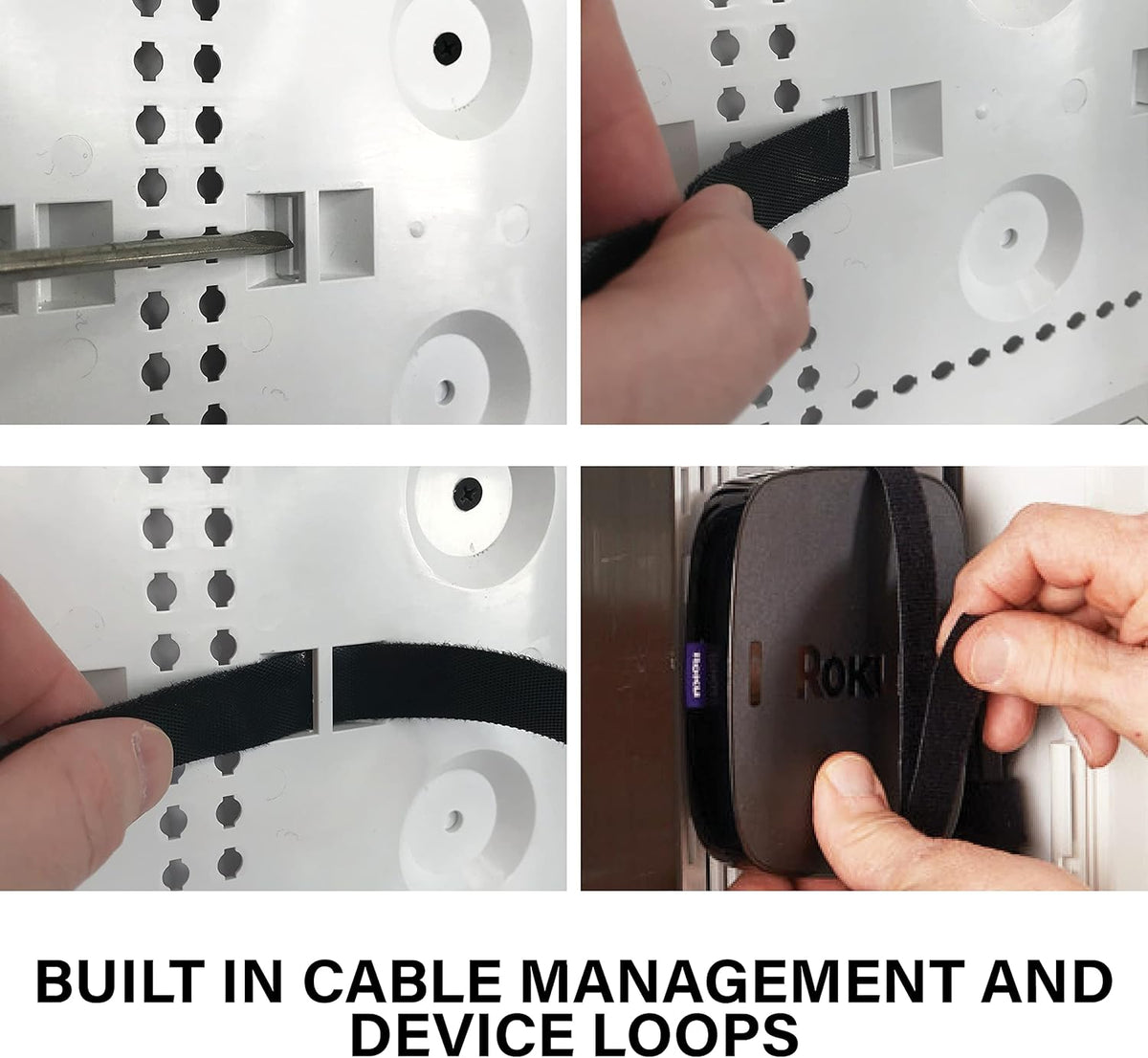 White 9 Inches In-Wall Enclosure with Mounting Plate B4868
