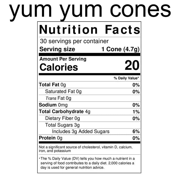 Marshmallow Yum Yum Cones, 2-Pack 30 Count Tubs L65720