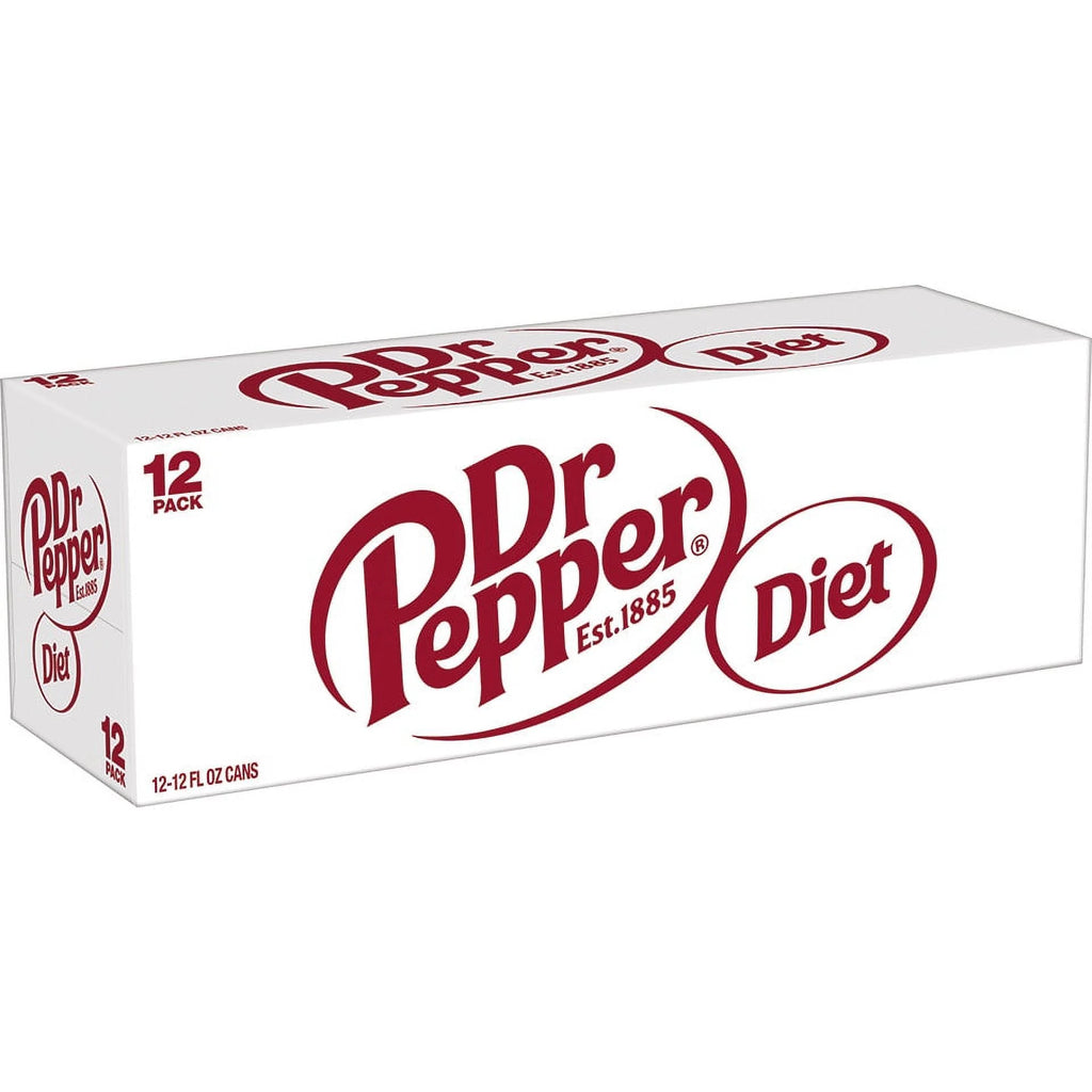 12 Pack Cans Diet Dr Pepper Soda Pop M2766