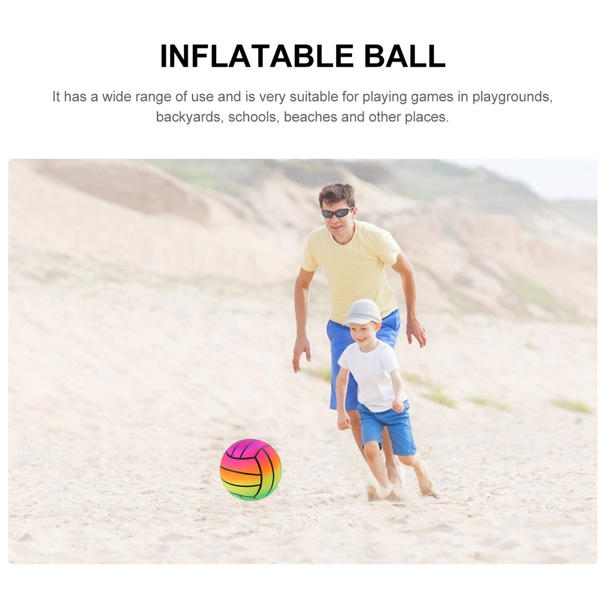 1 Set/4pcs Kids PVC Inflatable Ball Toy T21663
