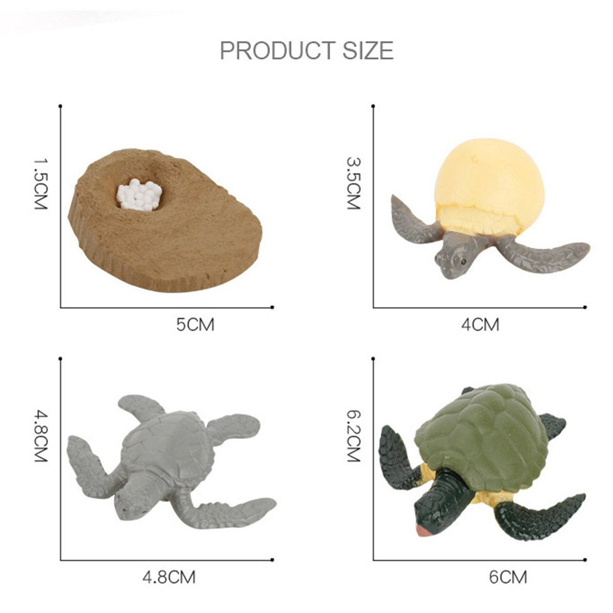 4 Piece Insect Animal Life Cycle Plastic Figures C6750