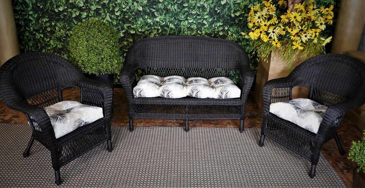 Multi-color U-Shape Outdoor Seating Cushions (3 Pieces) F590916